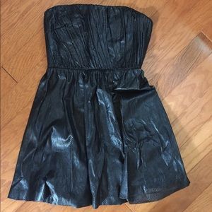 ALC leather mini dress